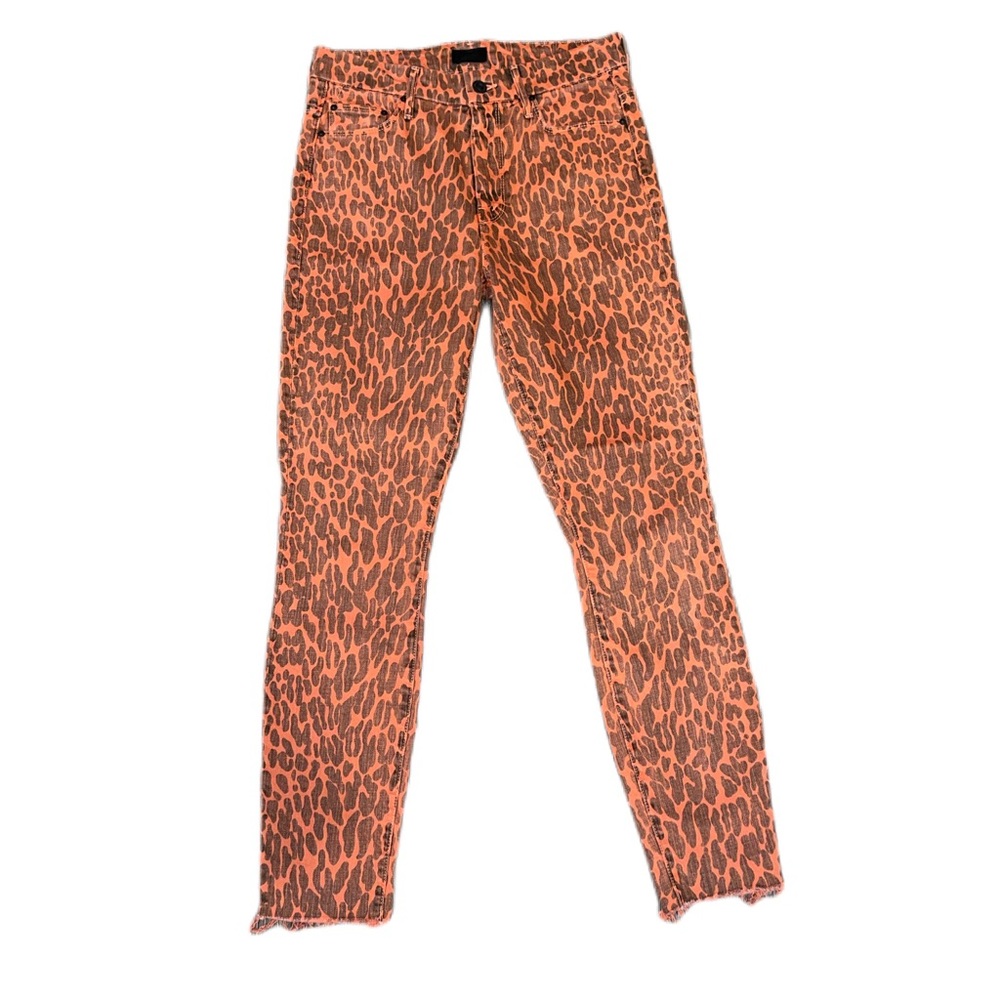 Mother High Waisted Looker Ankle Fray Jeans 27 - Picture 3 of 12